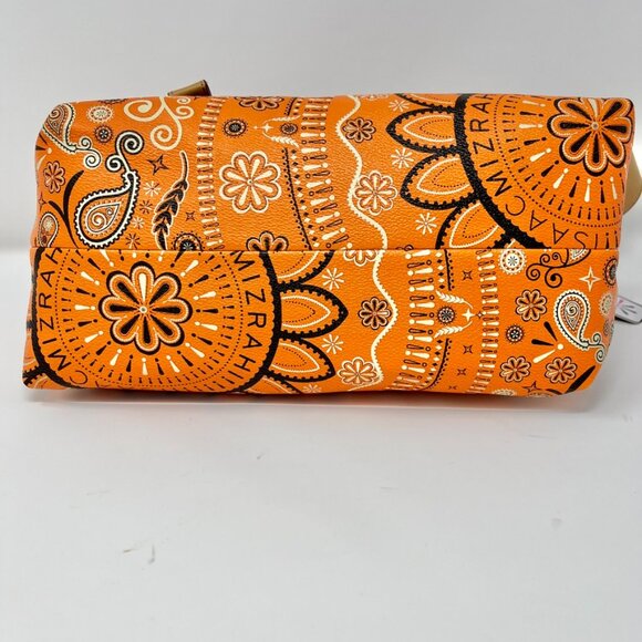 Isaac Mizrahi  East West Shoulder Bag  Bandanna  Paisley Print & Dust Bag - Picture 6 of 16